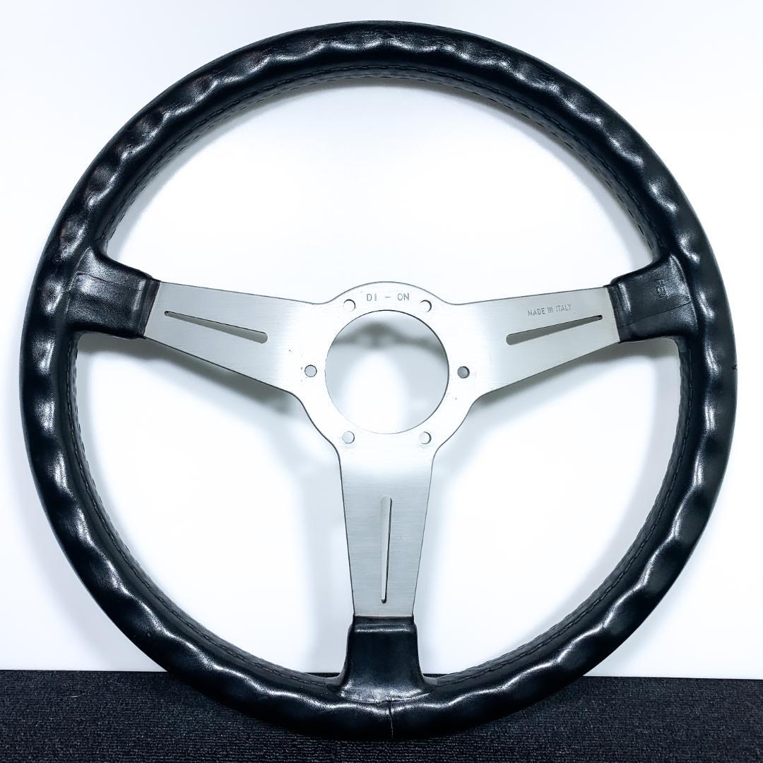 ナルディクラシック シルバースポーク レザーステアリング ホーン