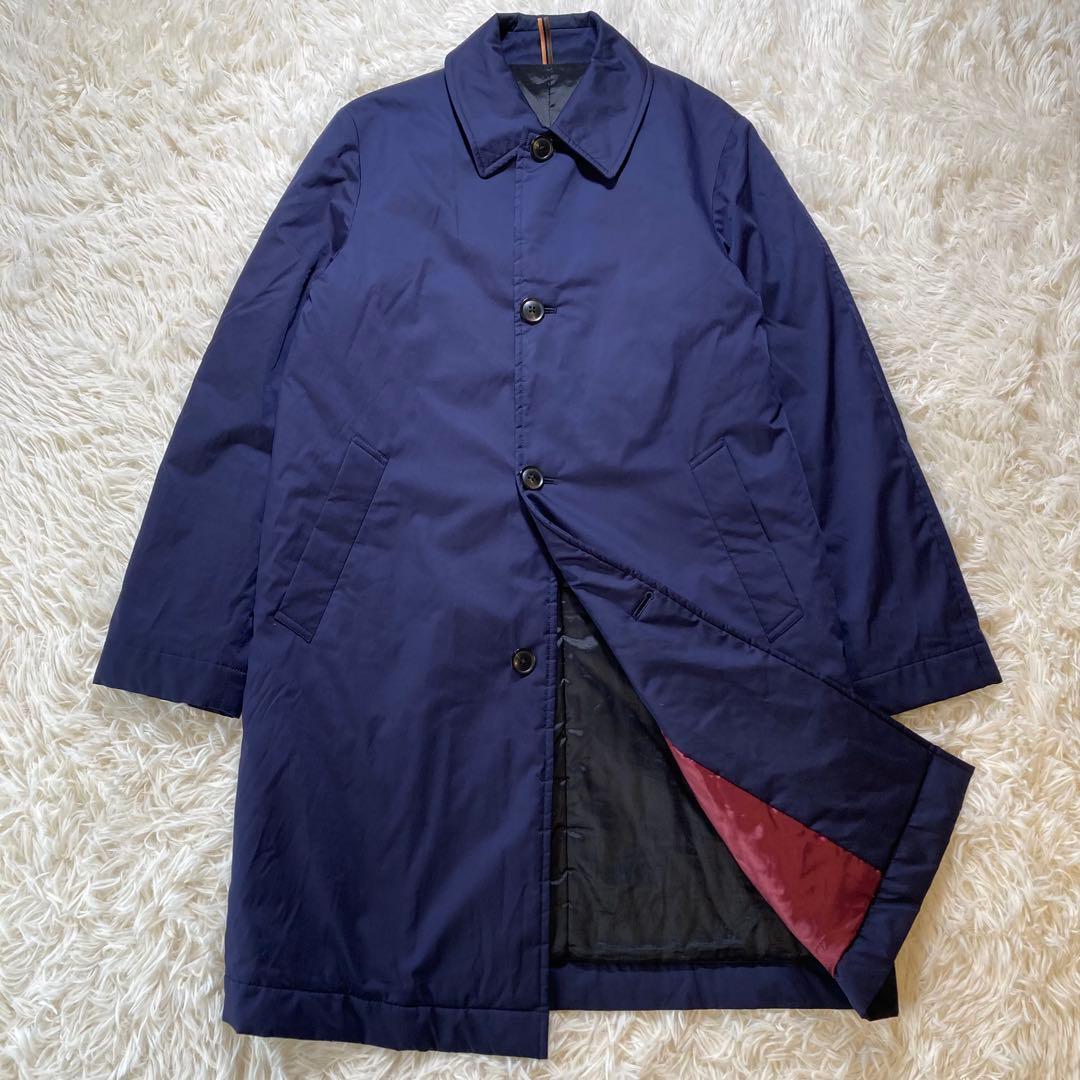 未使用級 ポールスミス 現行タグ ダウンコートロングコート ステンカラーコート