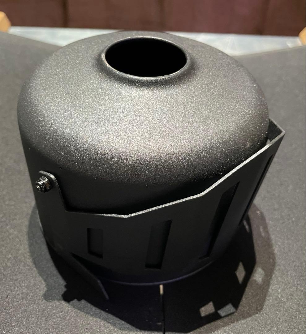 スノーピーク フォールディングトーチ アシモクラフツ 黒騎士OD缶