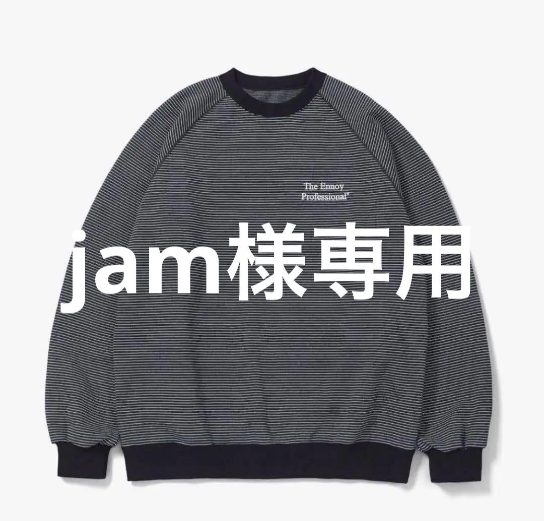 Ennoy BORDER CREW NECK SWEAT L ENNOY BORDER CREW NECK SWEAT