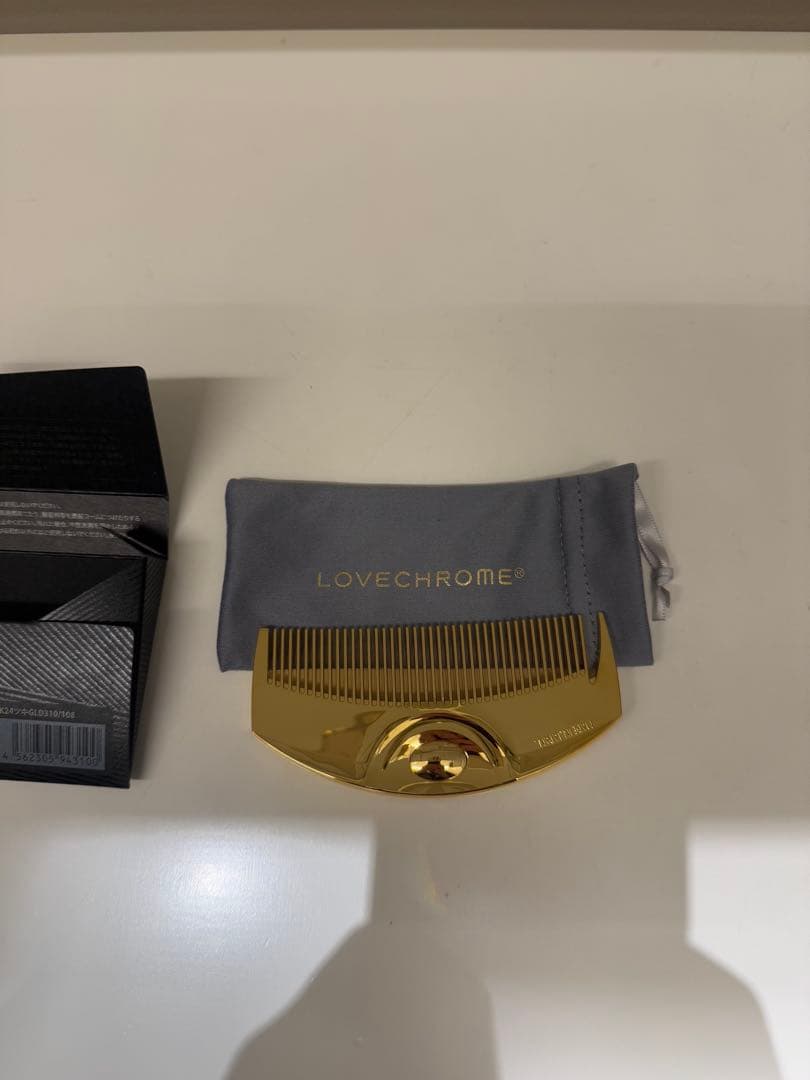 【即日発送】LOVECHROME ゴールドコーム ポーチ付き 開封済未使用