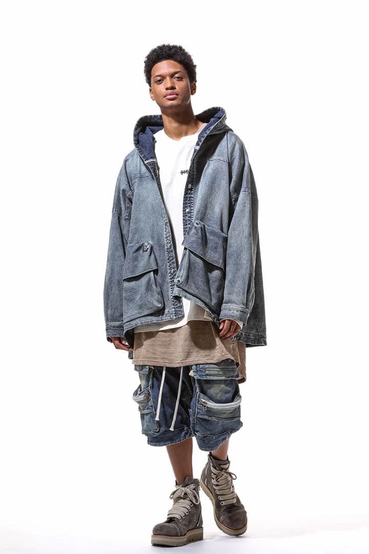 パンツ A.F ARTEFACT VintageDenimMilitaryShorts