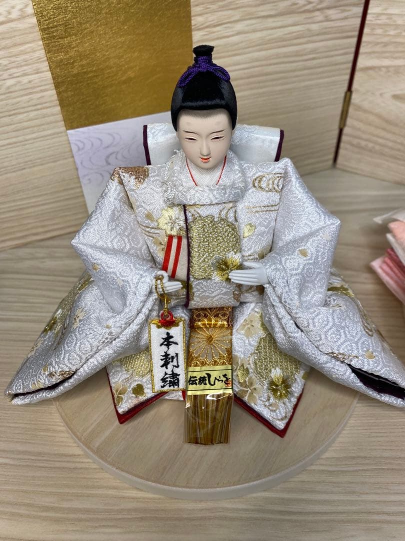 平安豊久　雛人形　親王飾り収納セット・サイズ間口約６０×奥行約３６×高さ約５５㎝