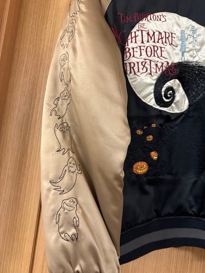 ナイトメアビフォアクリスマス ジャック 刺繍スカジャン【古着】