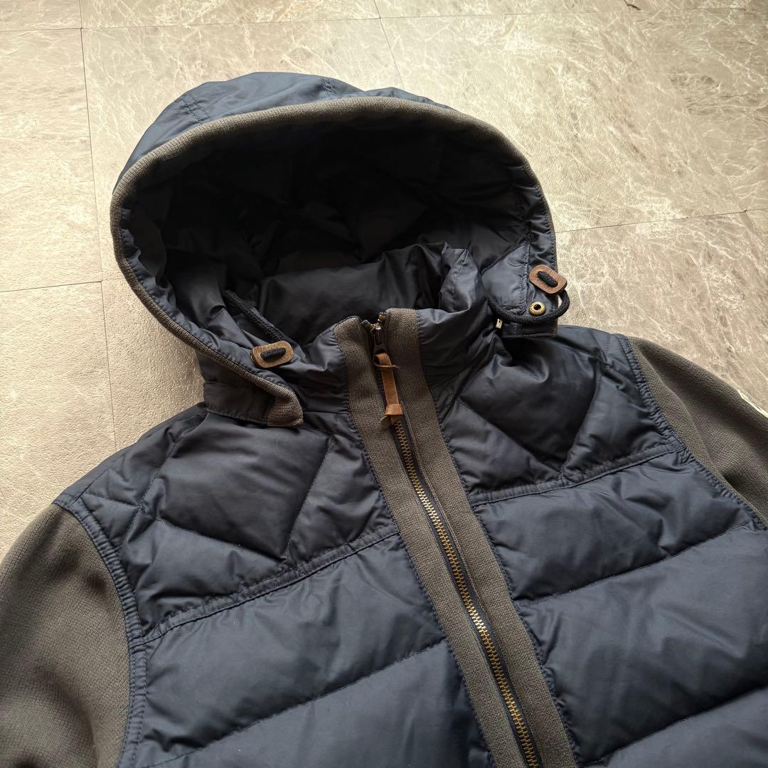 Eddie Bauer ハイブリッドダウンジャケット　550フィル　異素材