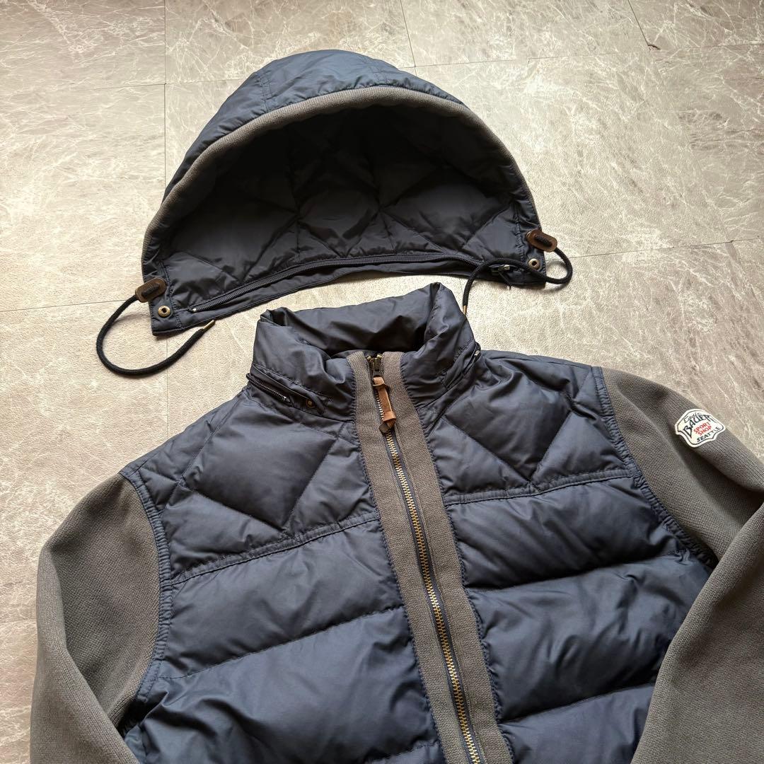 Eddie Bauer ハイブリッドダウンジャケット　550フィル　異素材