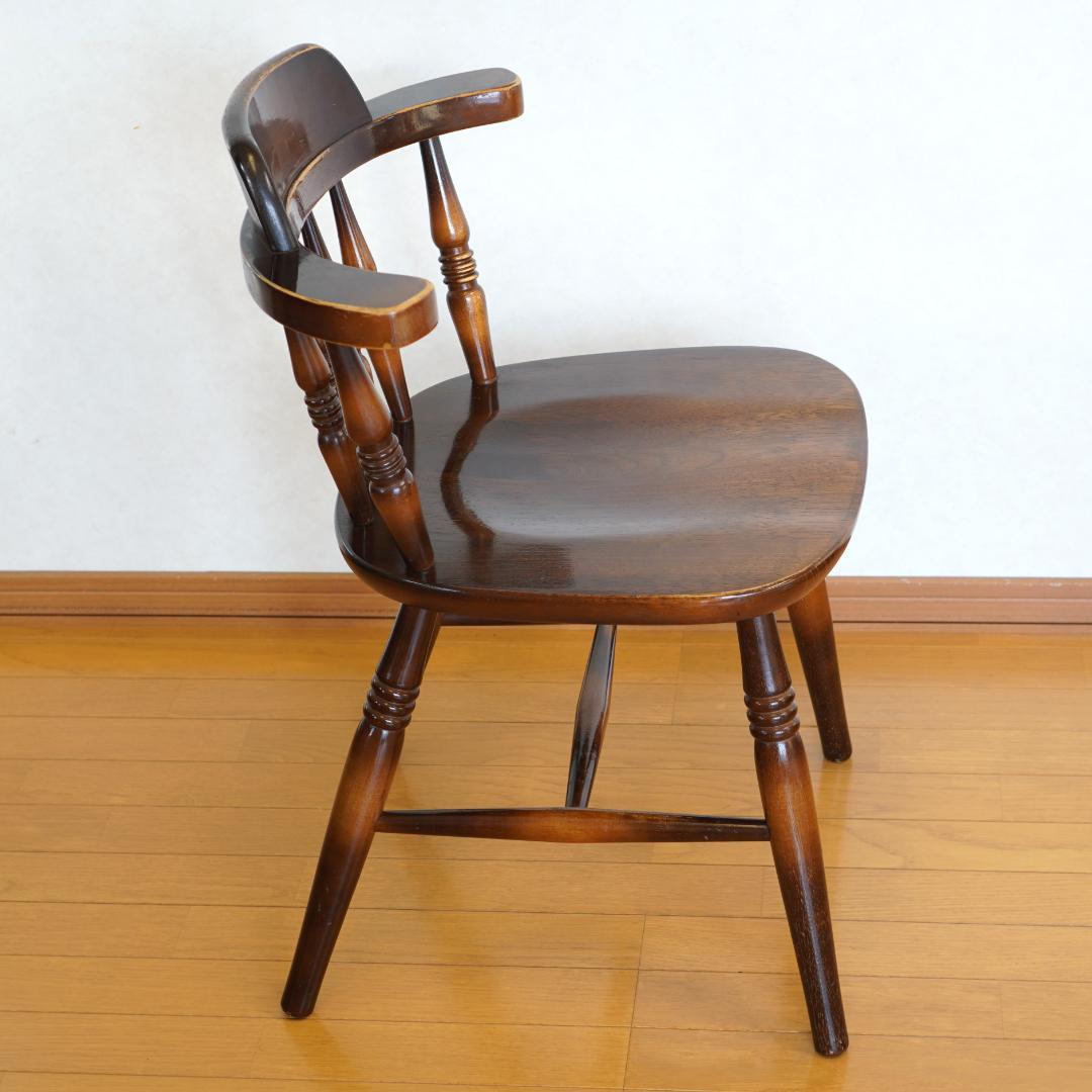 飛騨産業 キツツキマーク ウィンザーチェア アームチェア 木製 アンティーク調