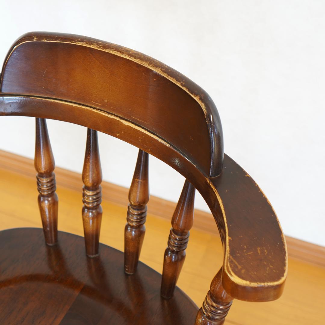 飛騨産業 キツツキマーク ウィンザーチェア アームチェア 木製 アンティーク調