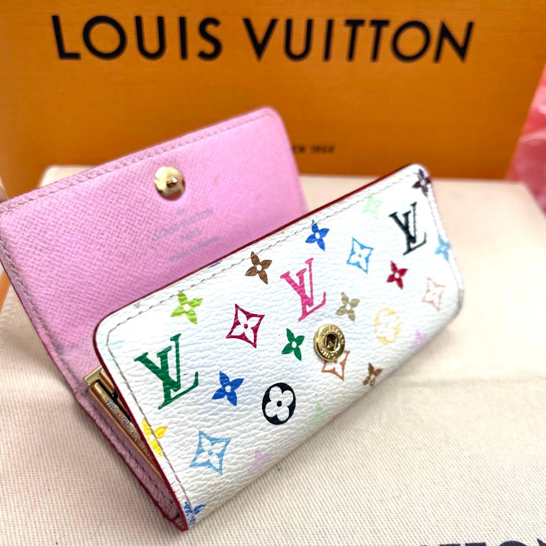 <良品>ルイヴィトン 　モノグラム　マルチカラー　キーケース　　4連 　861