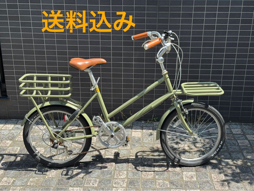 レトロ調 かわいい WACHSENヴァクセン 20インチカーゴバイク 6段変速
