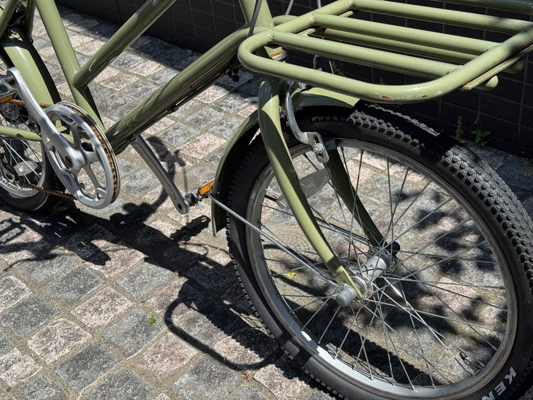 レトロ調 かわいい WACHSENヴァクセン 20インチカーゴバイク 6段変速