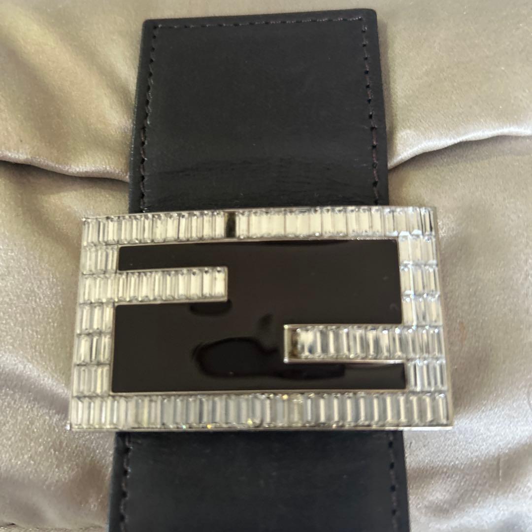 FENDI マンマバケット シルクサテン　ラインストーン