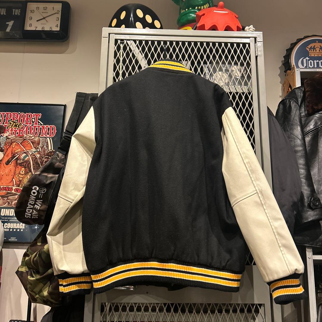 美品！FATスタジャン Y2K Fロゴ 03 ブラック/ホワイト