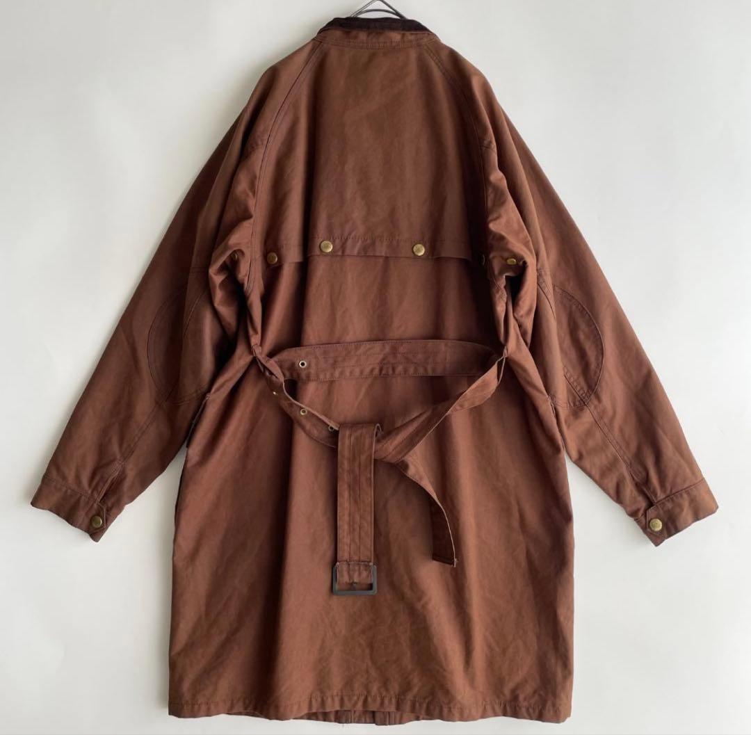 希少 UNUSED 3 (qd) モーターサイクルコート オイルドコットンクロス