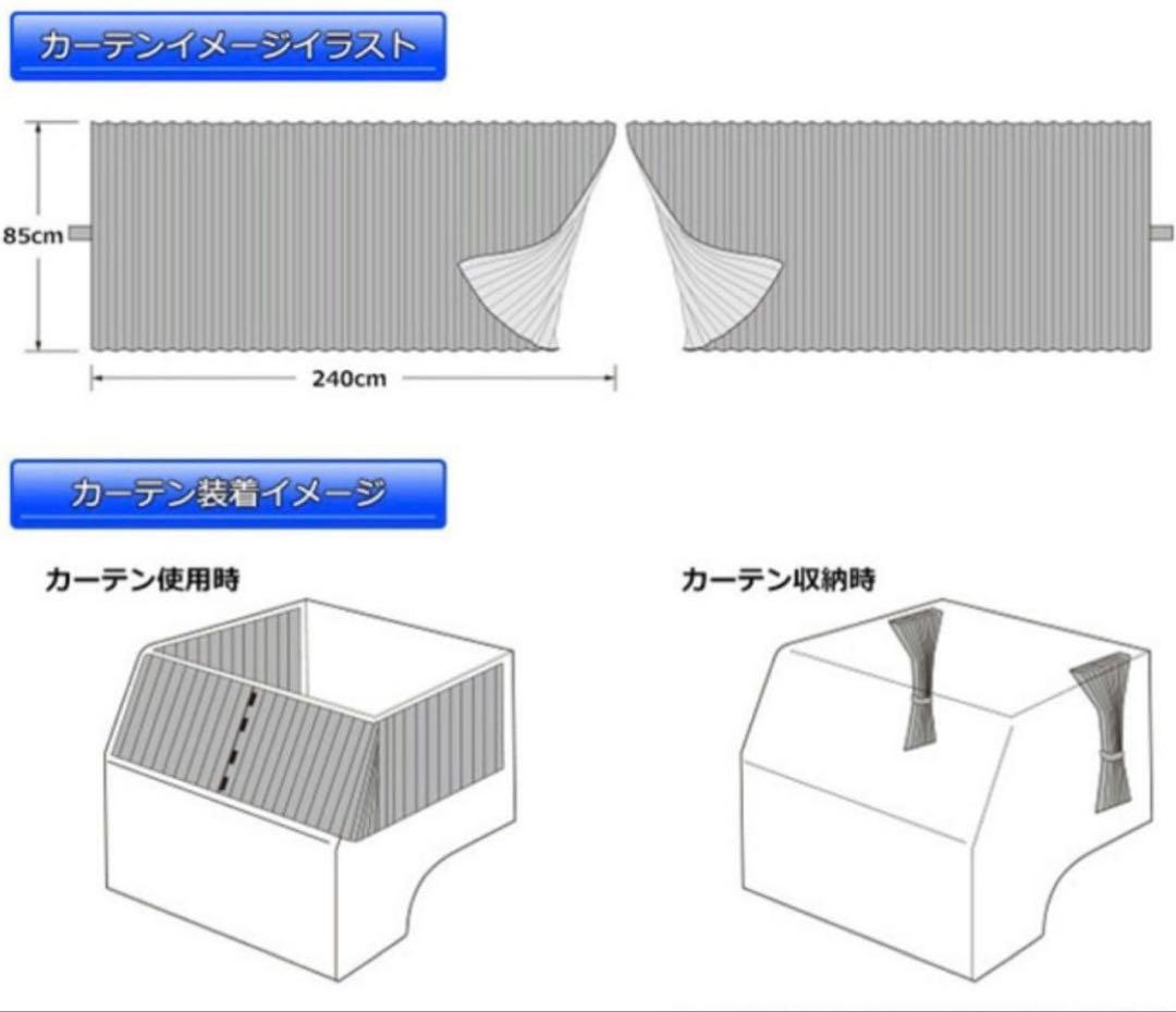 トラック用　仮眠カーテン　チンチラゴールド　雅チンチラZERO
