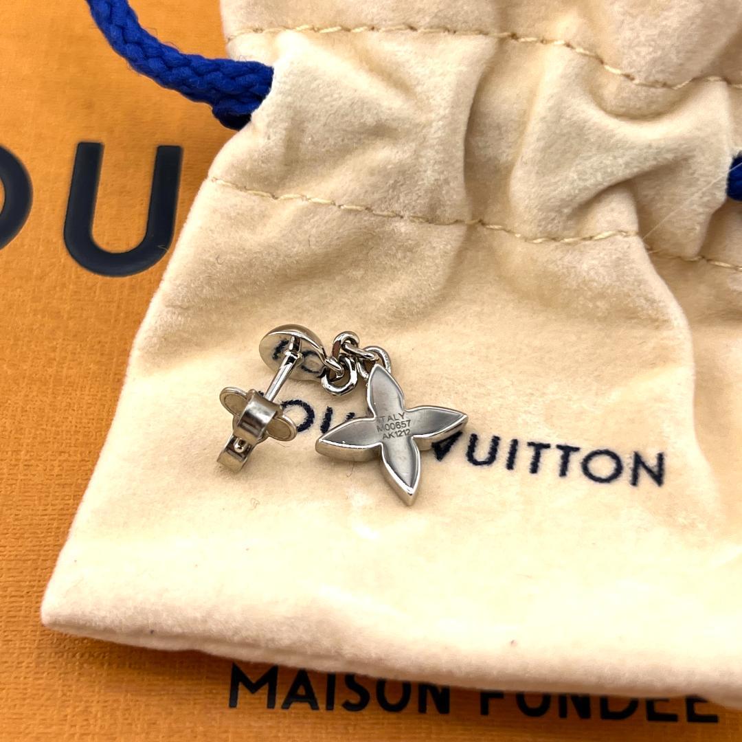 【極美品】ルイヴィトン ピアス ブックル LV サンライズ