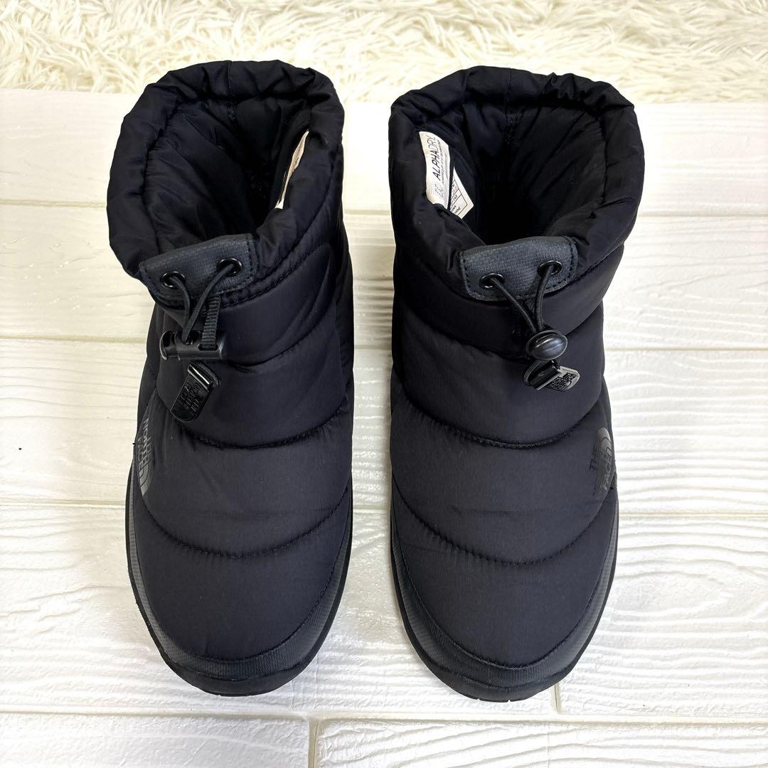 防水✨ノースフェイス スノーブーツ ヌプシ ブーティー アルファドライ 黒 25