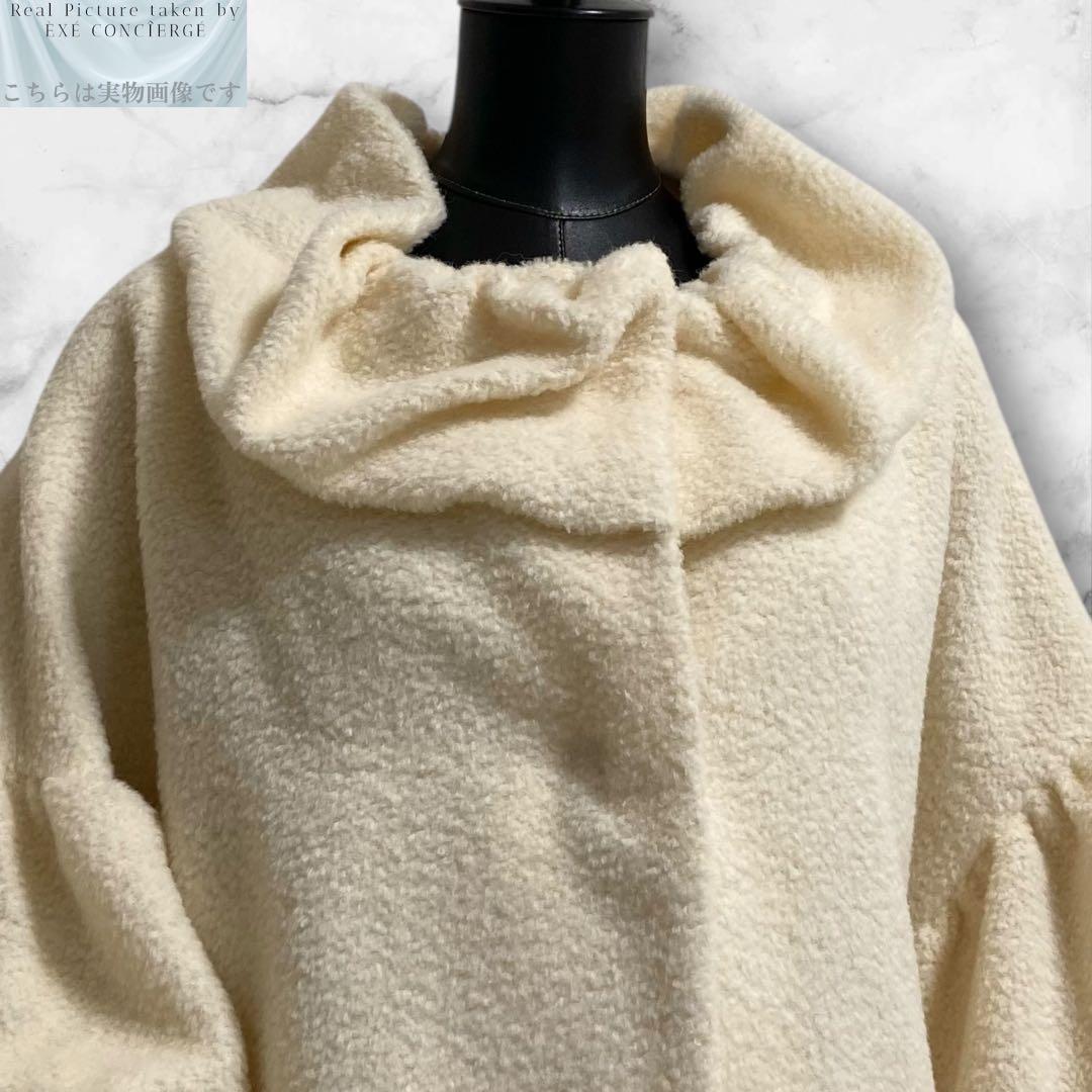 値下げ依頼品 4298 シズカコムロ シャギー ケープボレロショートコート