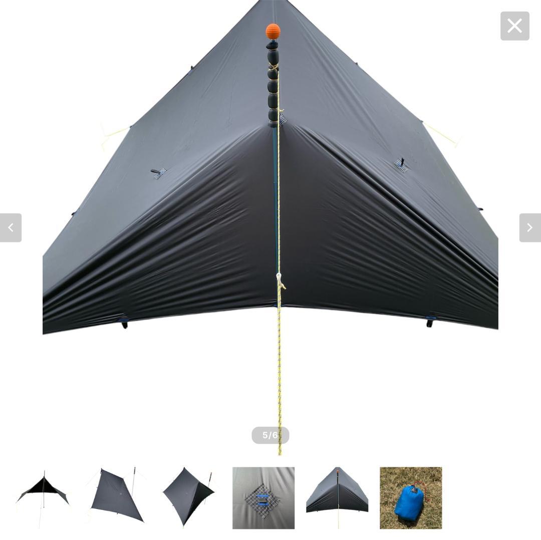 新品未開封 Shimira シミラ タープ UL SIM solo tarp