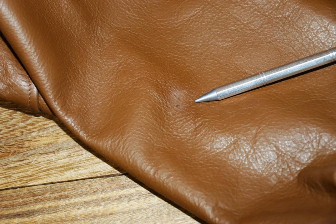 新品 SKOOKUM 別注 袖革 メルトンスタジャン (Lサイズ) Ⓗ