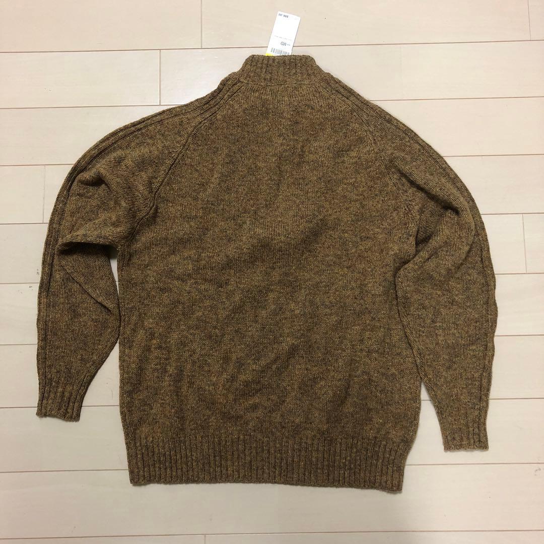 【新品】PENDLETON ブラウン ジップアップセーター M