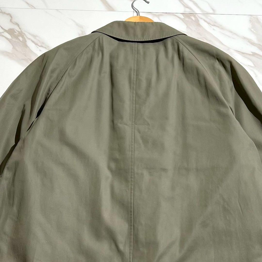 美品✨バーバリー ステンカラーコート XLサイズ ノバチェック ライナー カーキ