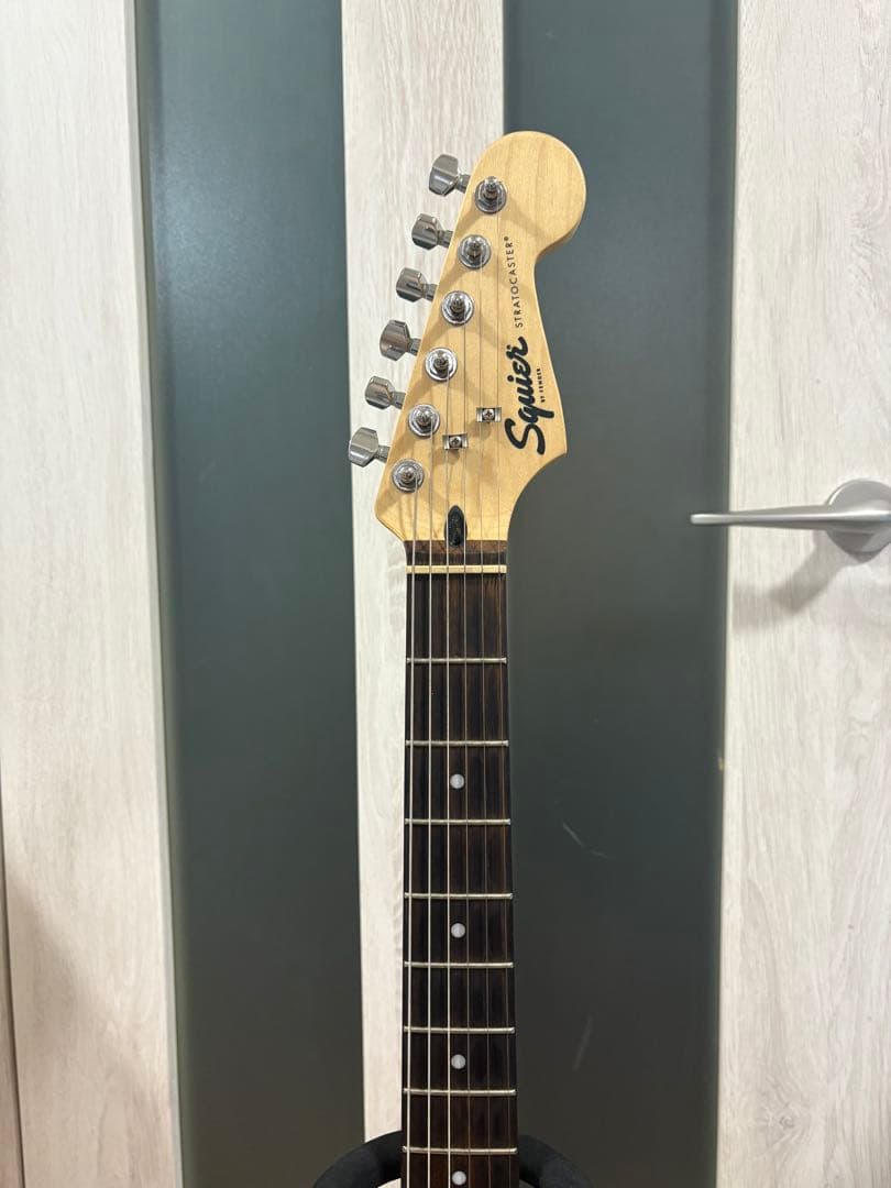 ピンク ストラトキャスター ギターケース ピック付き