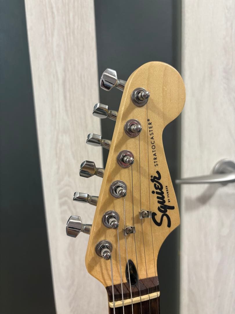 ピンク ストラトキャスター ギターケース ピック付き