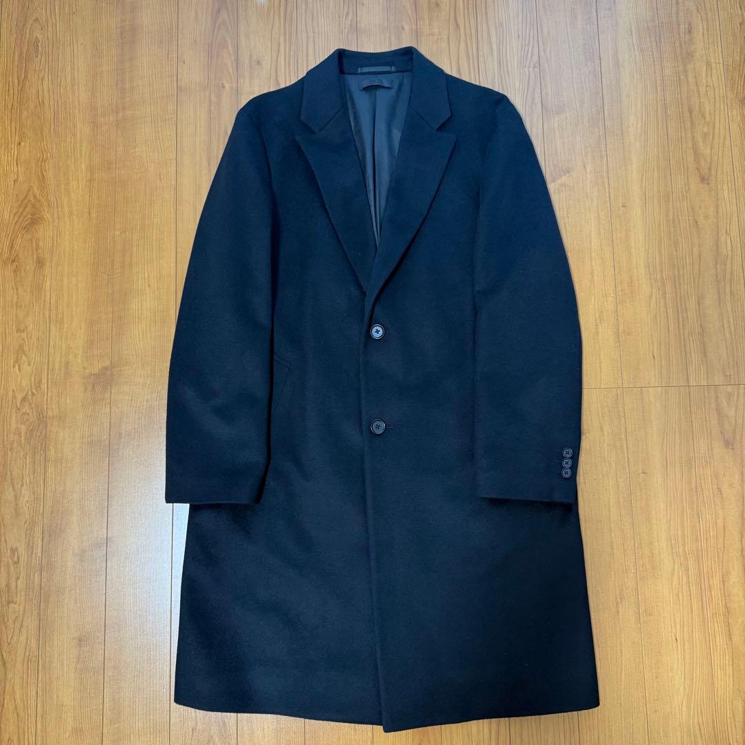 UNIQLO ユニクロ ウールカシミヤチェスターコート 2024 黒 L