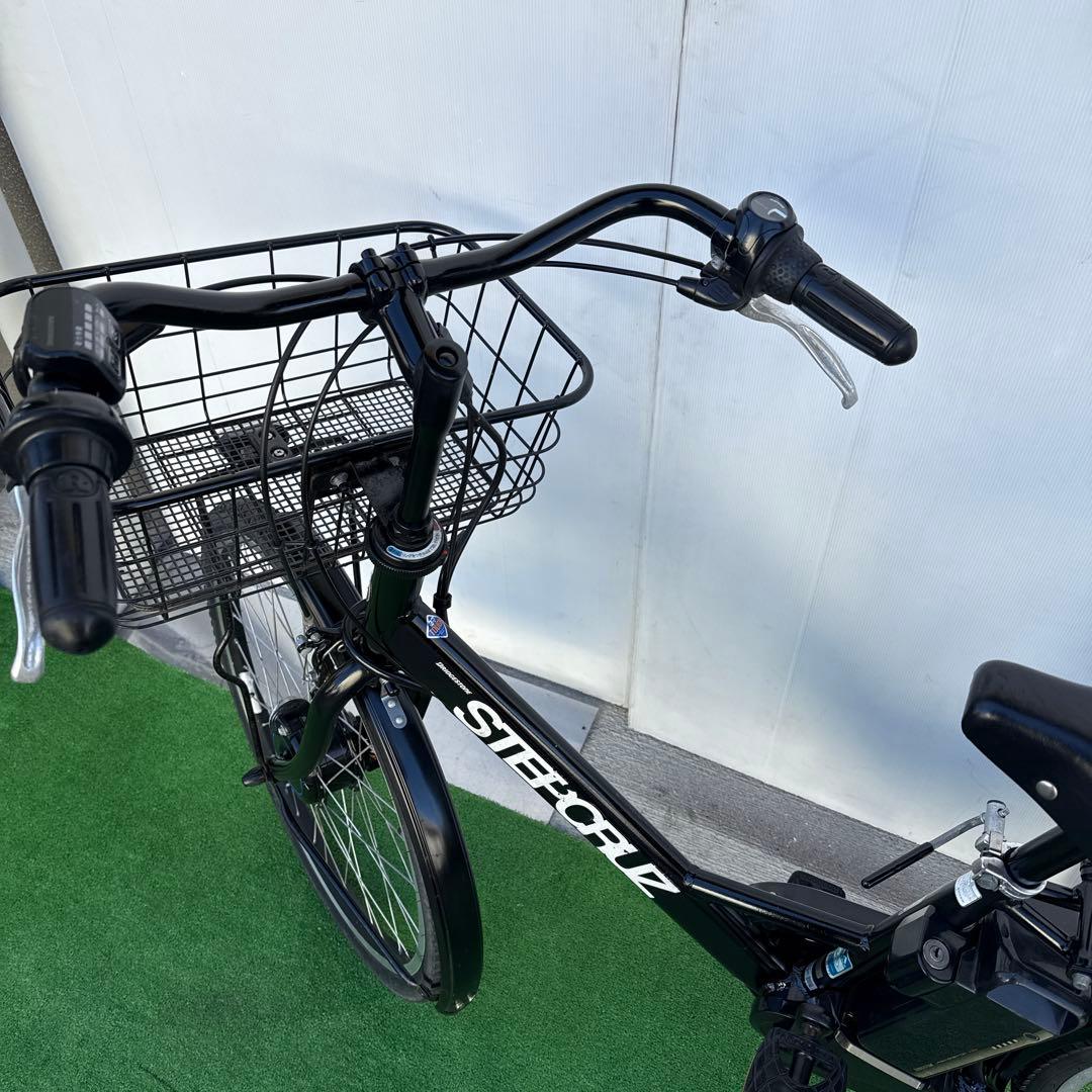 ブリヂストンSTEPCRUZアルベルト新型電動アシスト自転車26インチ ブラック