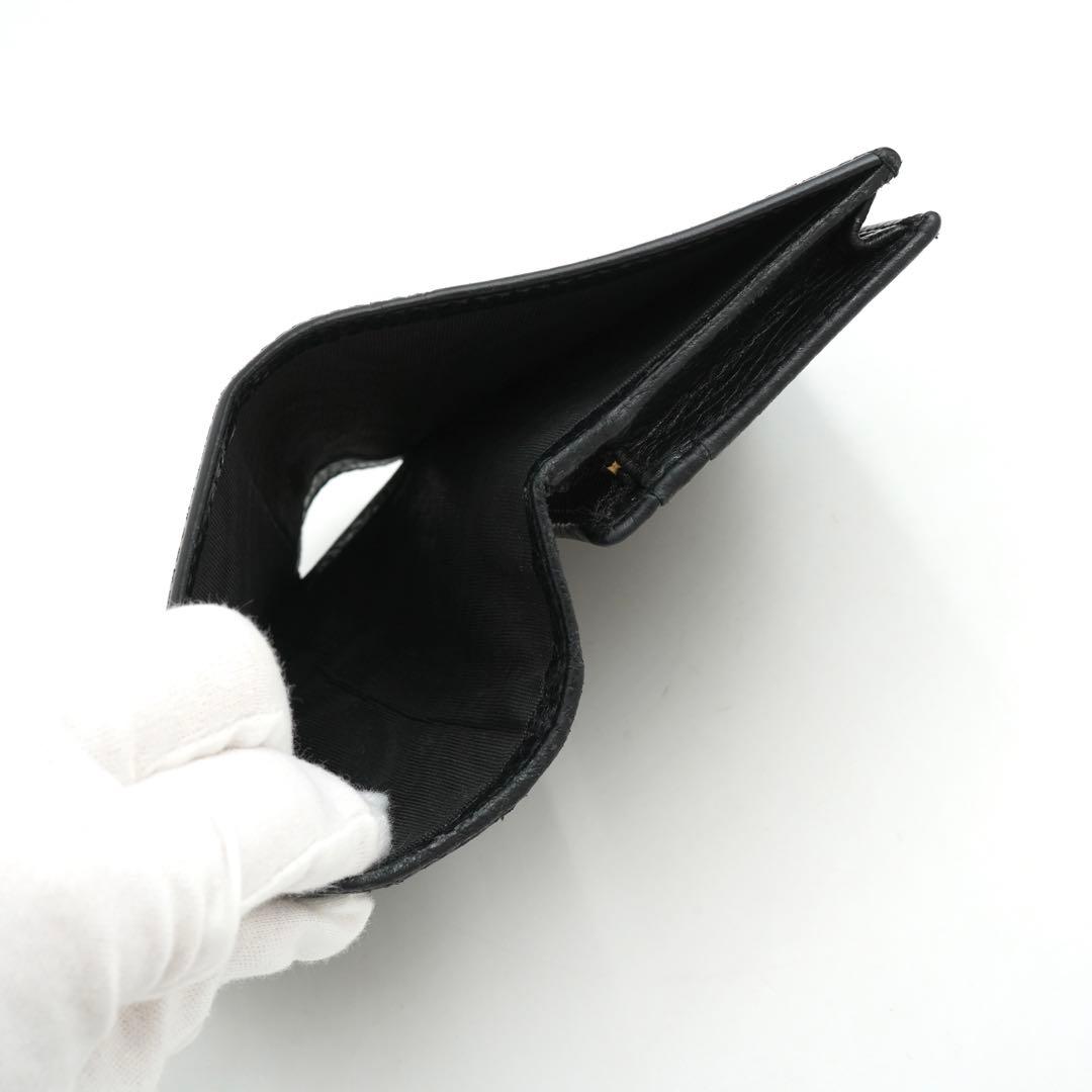 ✨極上美品・箱付き✨　GUCCI 二つ折り　ダブルG マーモント　レザー　黒