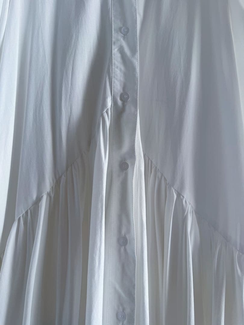 la belle etude 裾バルーンボリュームシャツワンピース