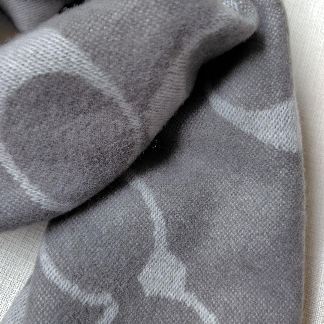 COACH 大判 マフラー ショール グレーバーチ ウール カシミヤ