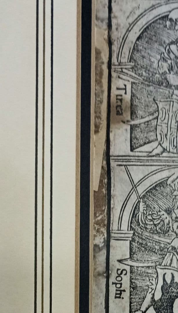 額装品 木版画 古地図の扉絵 1572年 ミュンスター 稀少 入手難作品