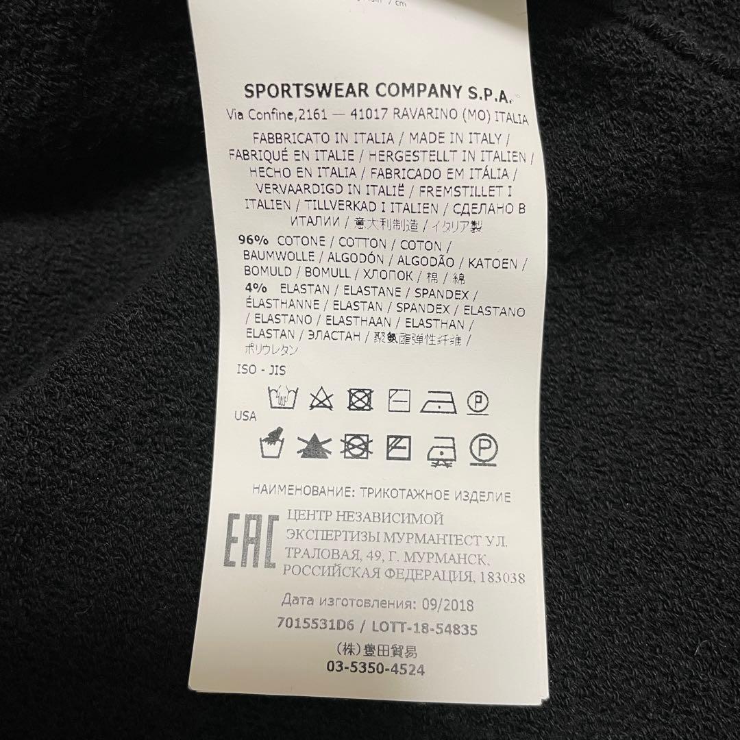 STONE  クルーネック ニットセーター BLACK Lサイズ