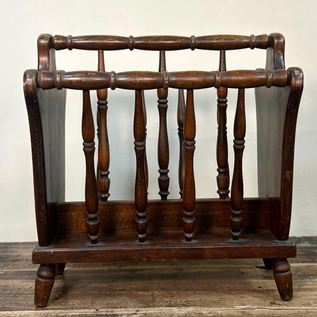 1960〜70年代 マガジンラック 木製 古家具 ヴィンテージ 日本製 輸出家具