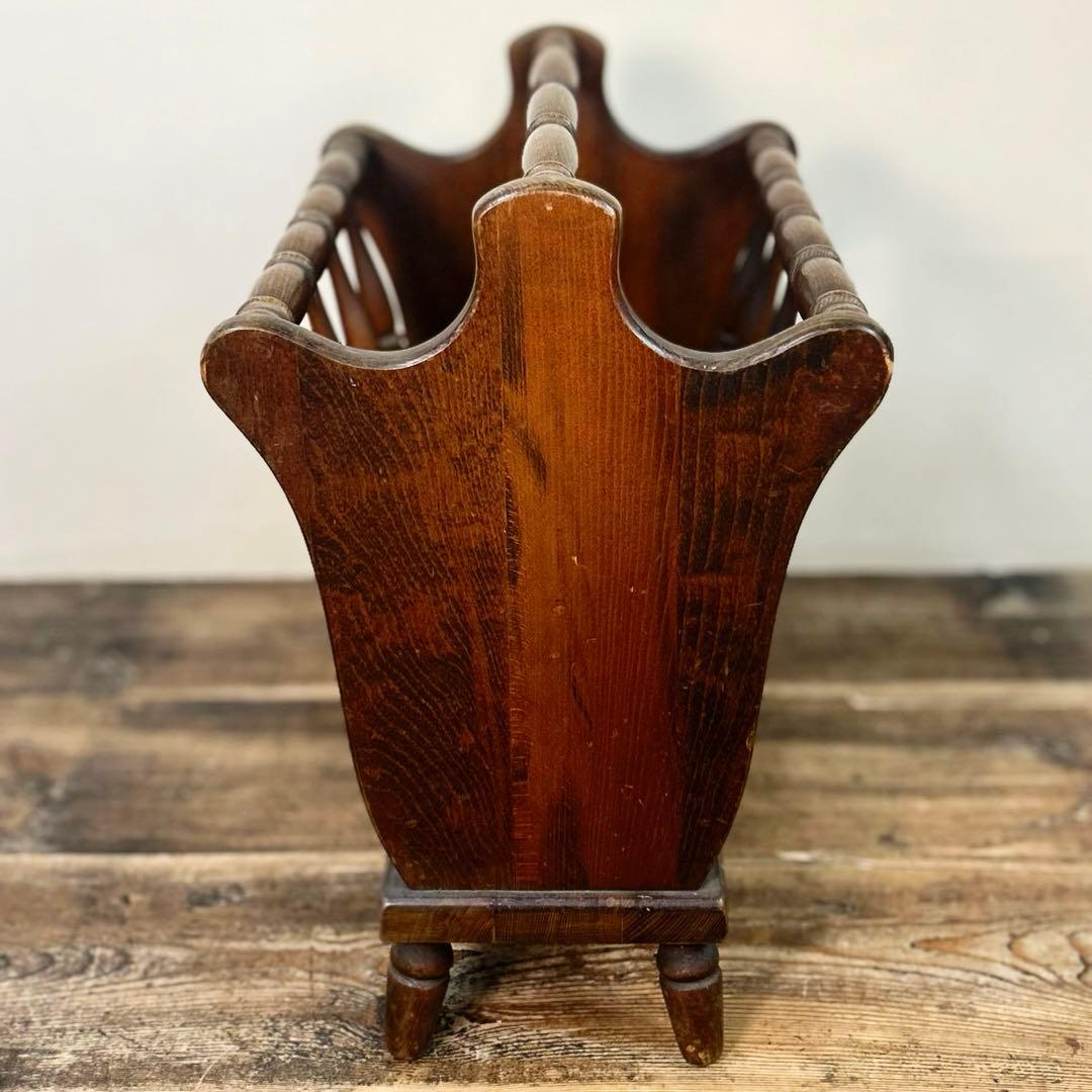 1960〜70年代 マガジンラック 木製 古家具 ヴィンテージ 日本製 輸出家具