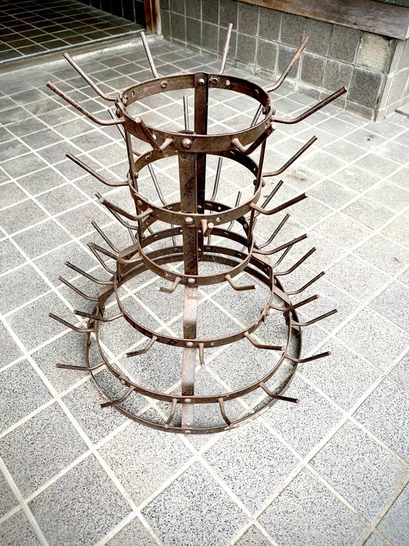 フランスアンティーク鉄製ボトルドライヤー ボトルラック マルセルデュシャン