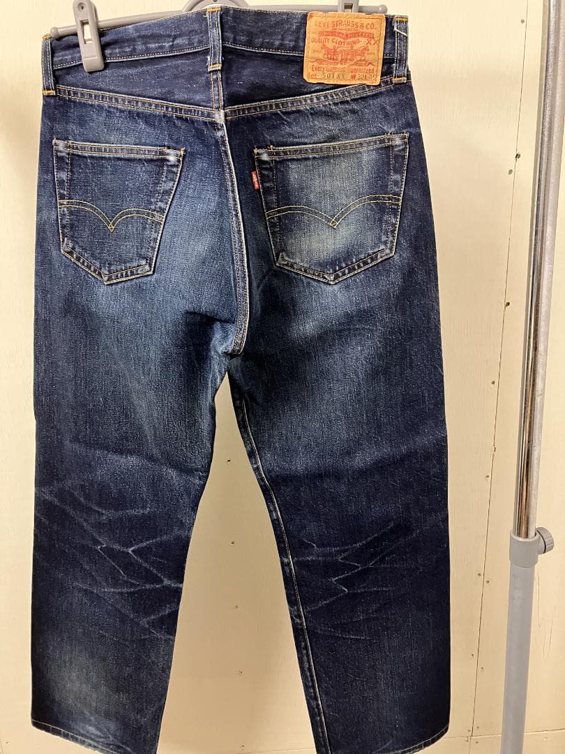 Levi's 501 55年 バレンシア 555 復刻 USA BIGE 赤耳