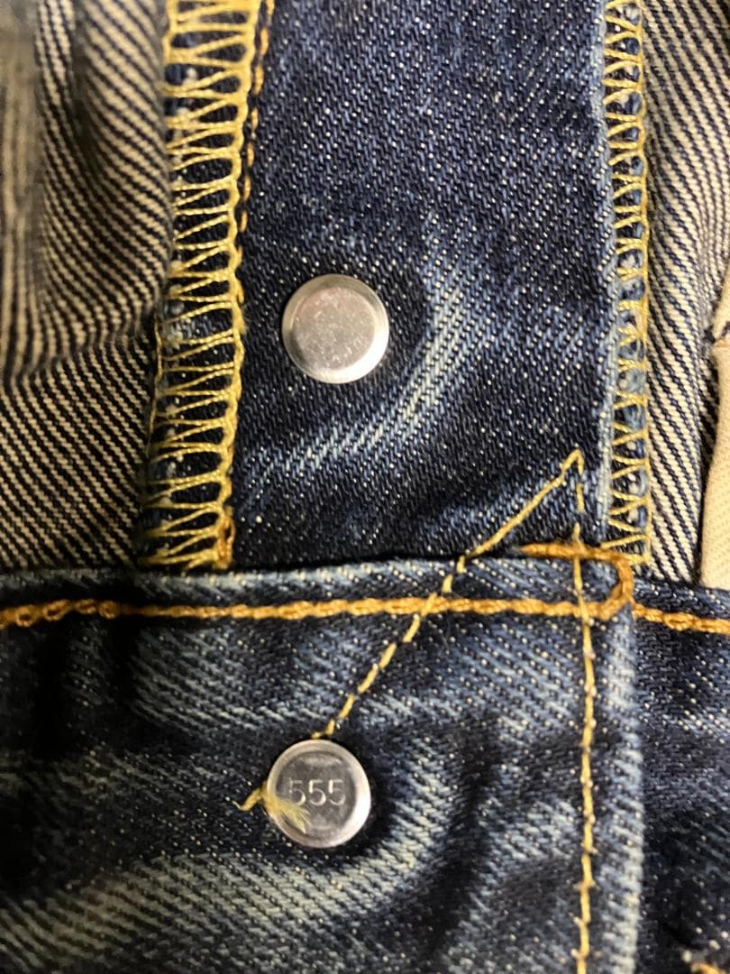 Levi's 501 55年 バレンシア 555 復刻 USA BIGE 赤耳