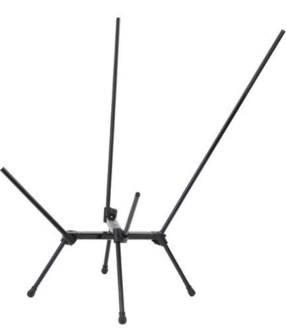 黒のアウトドアチェア 2脚セット