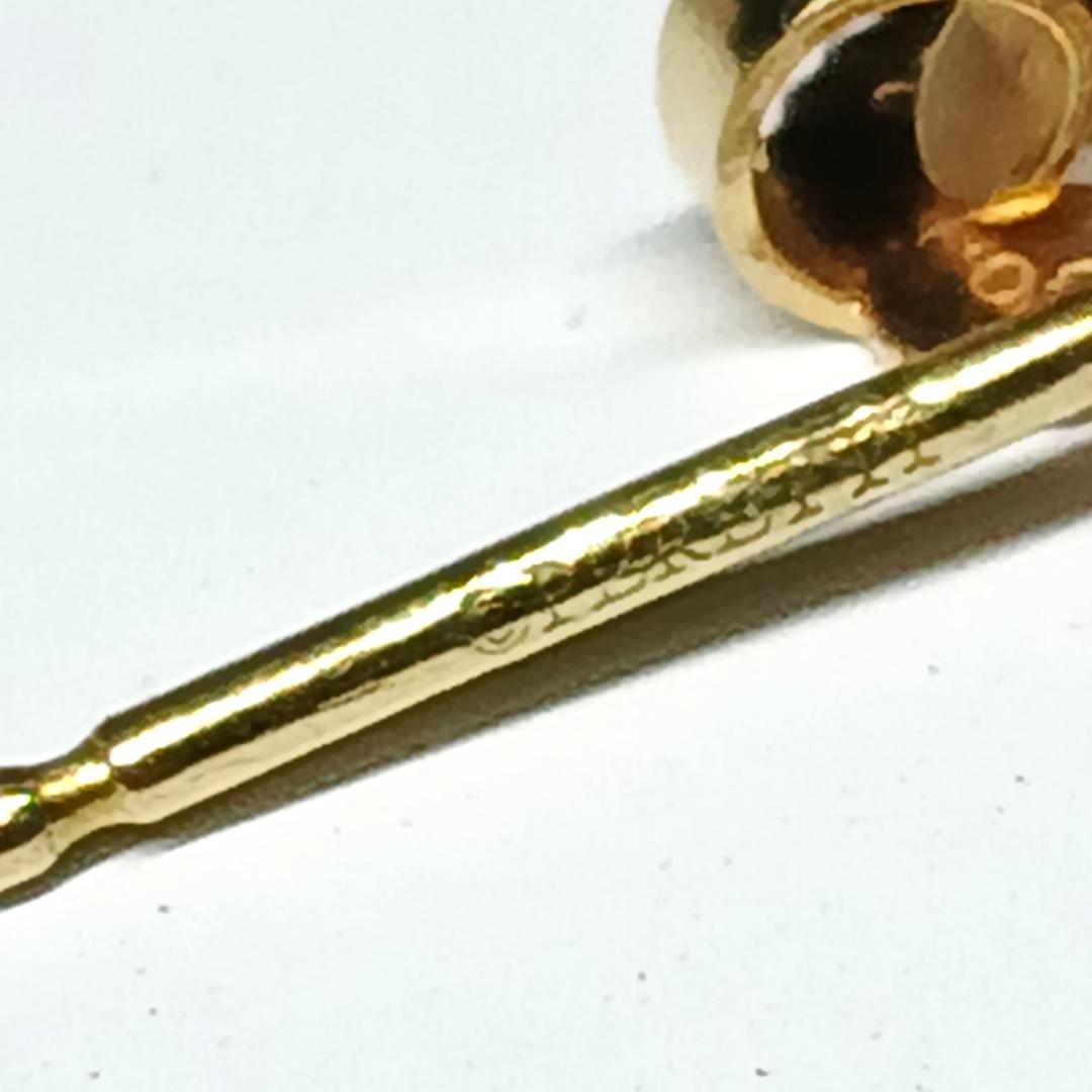 OMZMKY様　4mm バイザヤード ダイヤ ピアス 片耳 750 K18