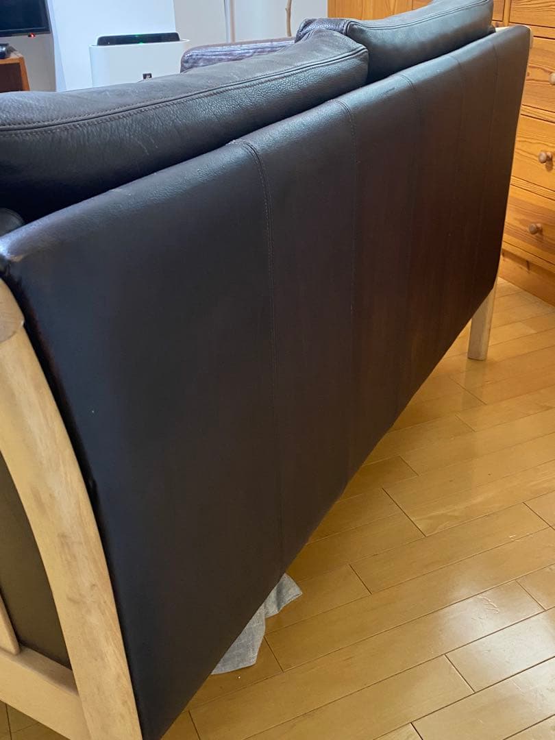 北欧ヴィンテージ　ソファ　2シーター　二人がけ　レザー