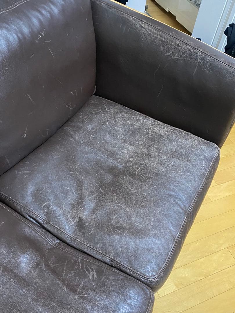 北欧ヴィンテージ　ソファ　2シーター　二人がけ　レザー