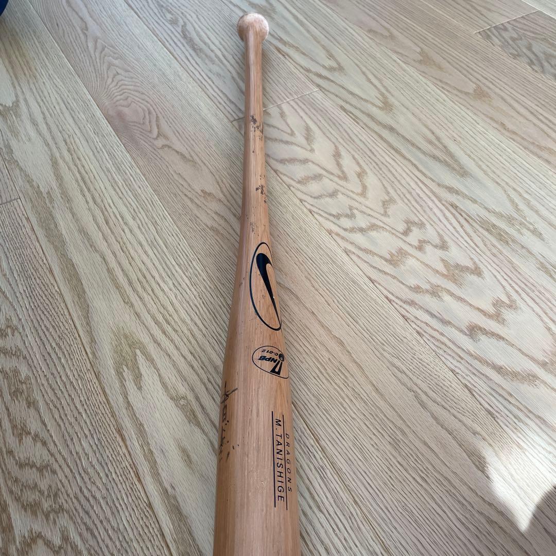 中日　谷繁元信　Nike M. Tanishige 木製バット　実使用