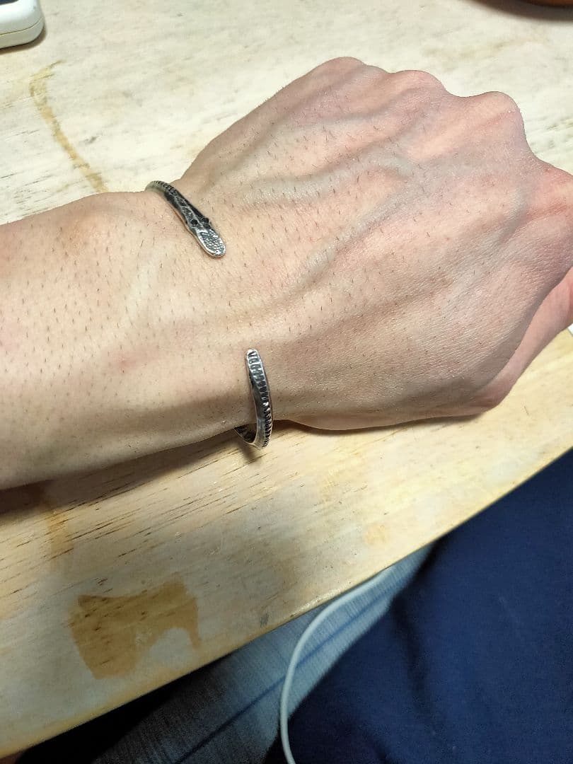 スネークバングル　インディアンジュエリーナバホ族ホピ　ビンテージヴィンテージ