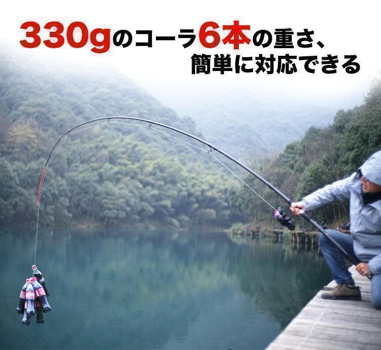 YU58 ロッド コンパクト 釣り竿 投げ竿 釣竿 炭素繊維 伸縮式 3.0m