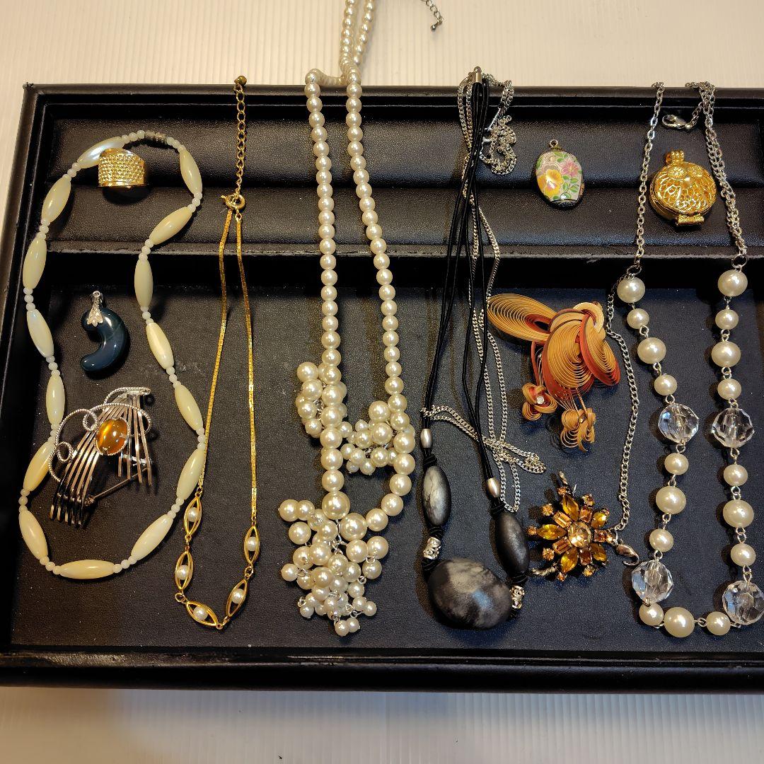 遺品整理・生前整理】53 ネックレス ブローチ 指輪 - メルカリ