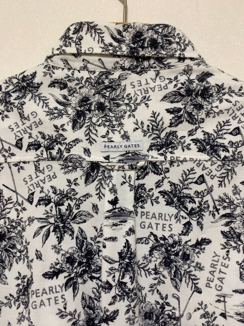 人気完売品！パーリーゲイツ　ボタニカル柄　長袖シャツ　サイズ5ストレッチ