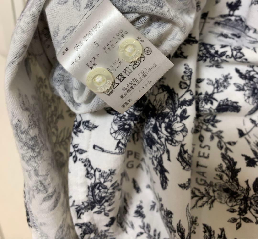 人気完売品！パーリーゲイツ　ボタニカル柄　長袖シャツ　サイズ5ストレッチ